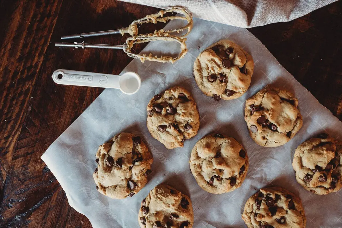 Variety of chocolate chip cookies with different mix-ins