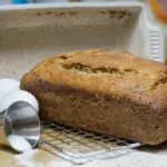 Moist Banana Bread ready for baking in a kitchen setting