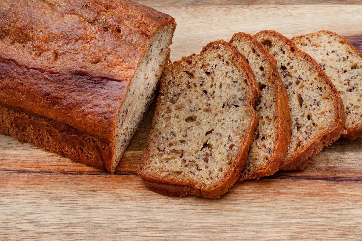 Artisan bread freshly baked in an oven