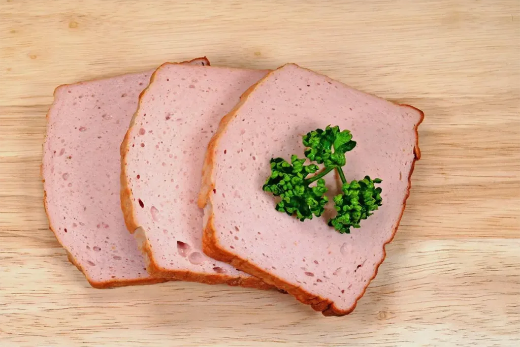 Delicious meatloaf on a rustic serving board